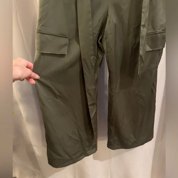 NWT Scoop Olive Green Women's Utility Jumpsuit - Picture 2 of 10